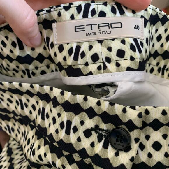 Etro Made in Italy Viscose Cuffed Dress Pants Size 40/US 4 - Picture 8 of 10